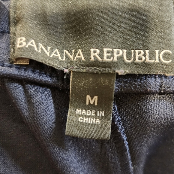 Banana Republic Men's navy Casual Drawnstring Pull on Ankle zip pants size M - Picture 4 of 15